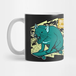 Tasmanian Devil Skateboarding Mug